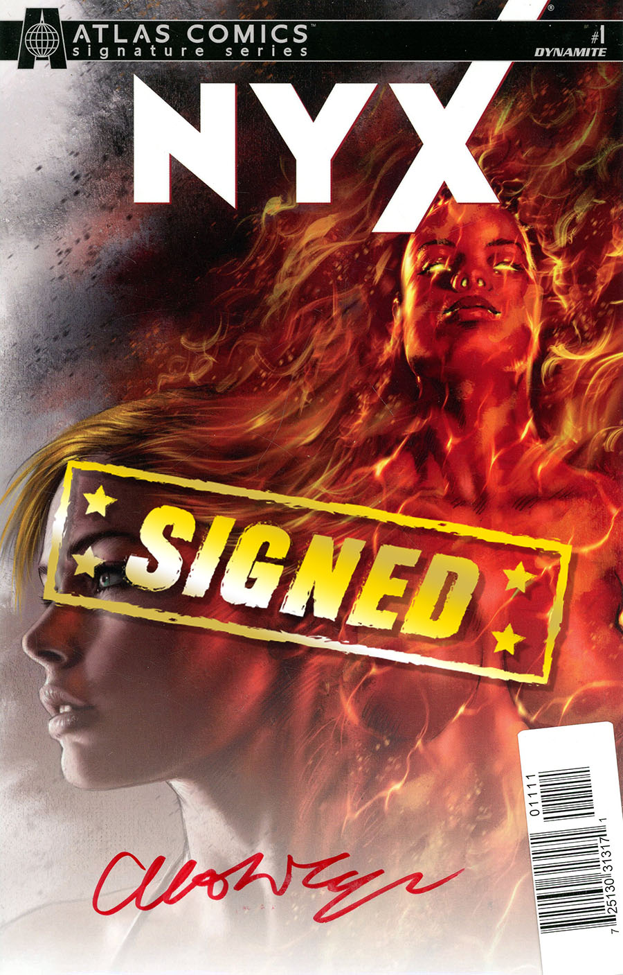 Nyx (Dynamite Entertainment) #1 Cover K Atlas Comics Signature Edition Signed By Christos Gage
