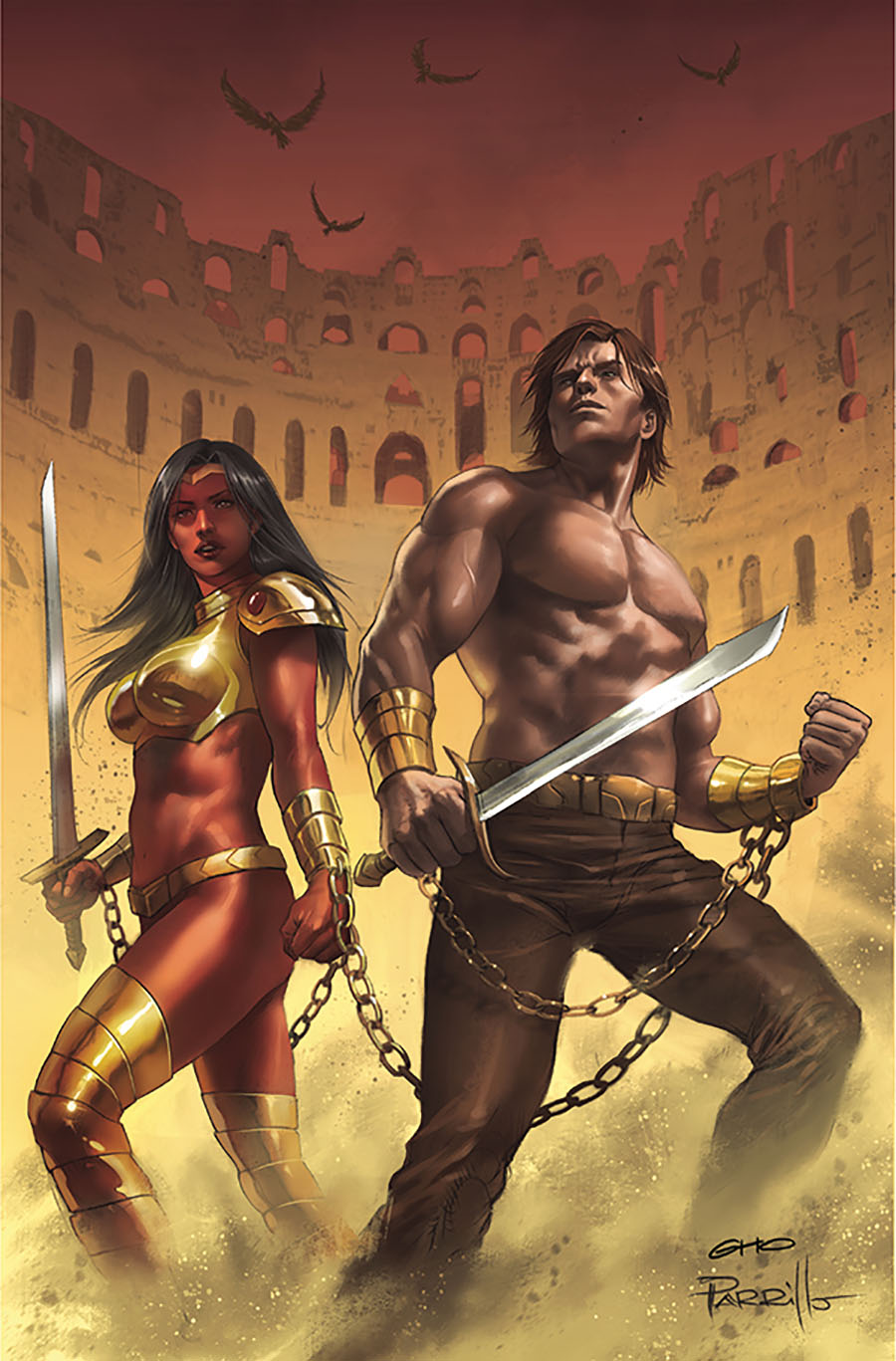 Dejah Thoris Versus John Carter Of Mars #5 Cover I Limited Edition Lucio Parrillo Virgin Cover