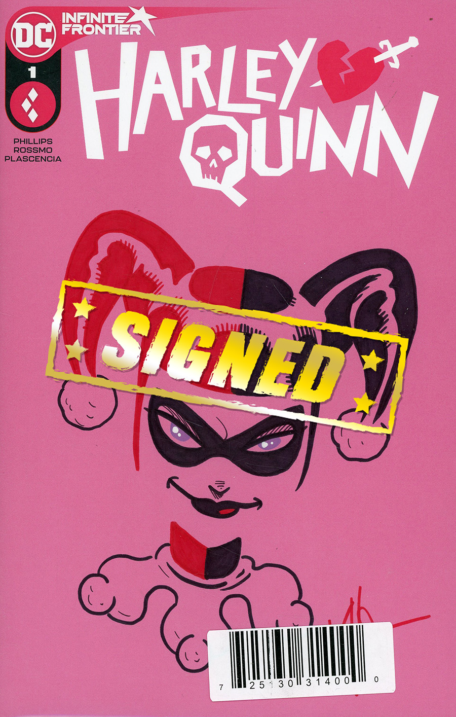 Harley Quinn Vol 4 #1 Cover H DF Signed & Remarked By Ken Haeser