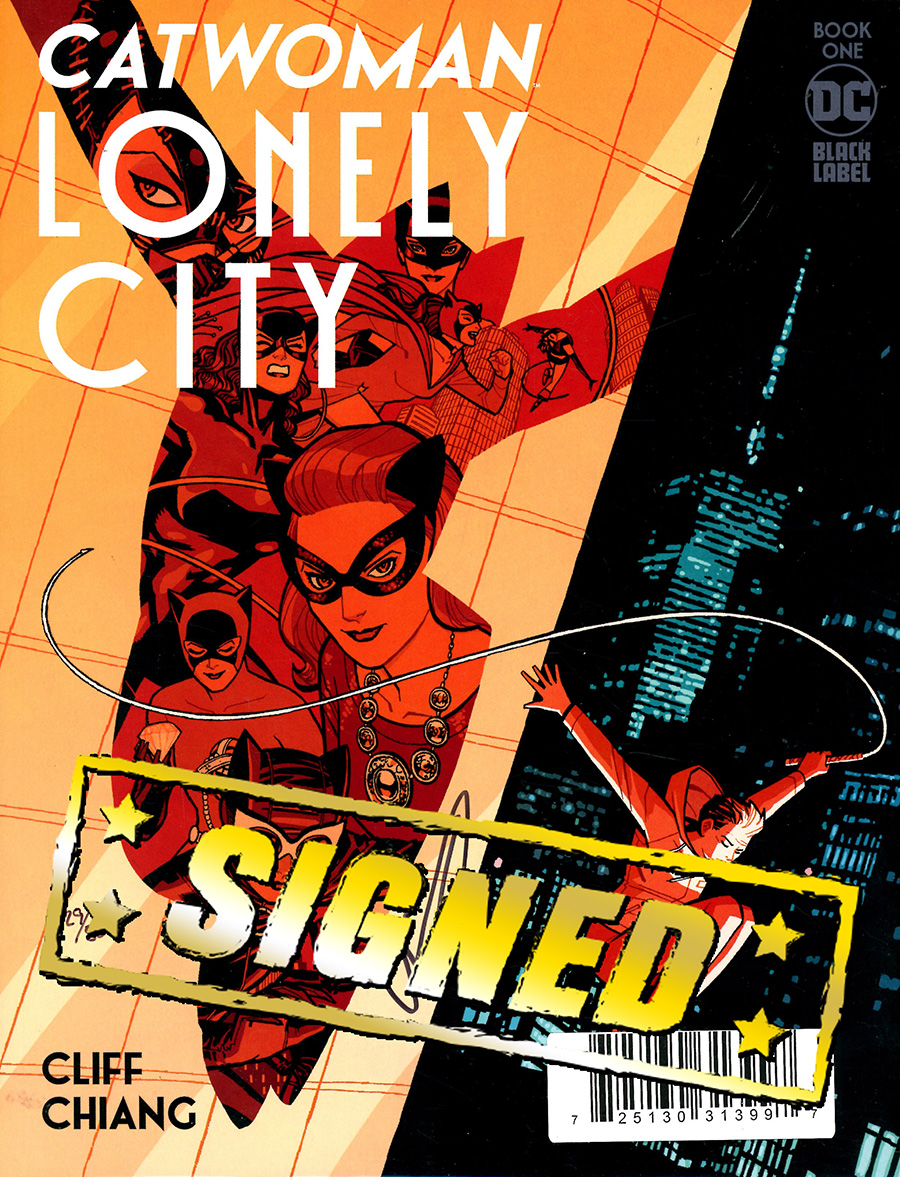 Catwoman Lonely City #1 Cover D DF Signed By Cliff Chiang