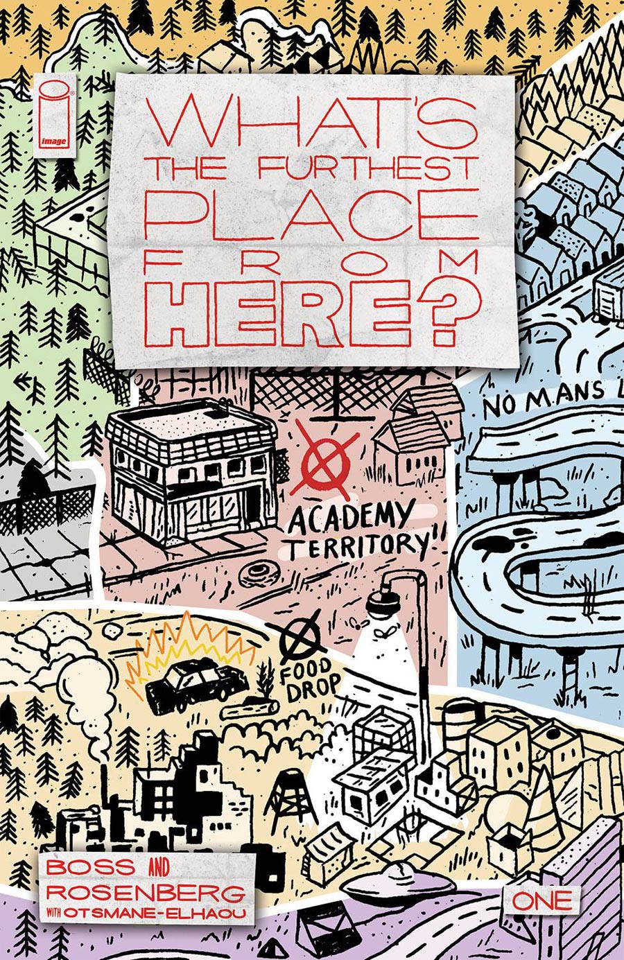 Whats The Furthest Place From Here #1 Cover F Incentive Courtney Menard Connecting Map Variant Cover