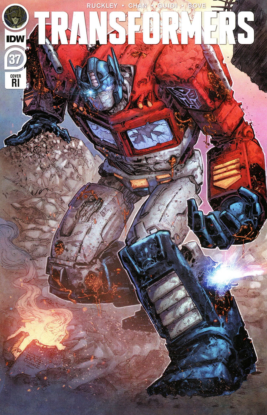 Transformers Vol 4 #37 Cover C Incentive Freddie E Williams II Variant Cover