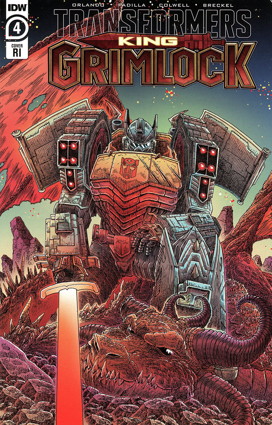 Transformers King Grimlock #4 Cover C Incentive James Stokoe Variant Cover