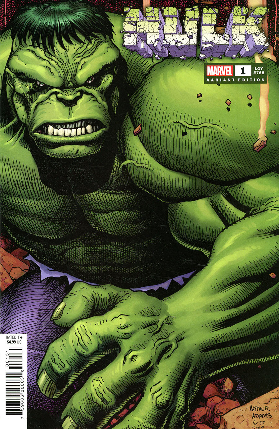 Hulk Vol 5 #1 Cover I Incentive Arthur Adams Variant Cover