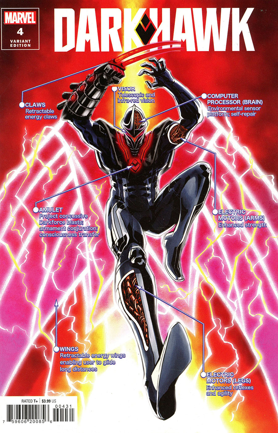 Darkhawk Vol 2 #4 Cover C Incentive Superlog Variant Cover