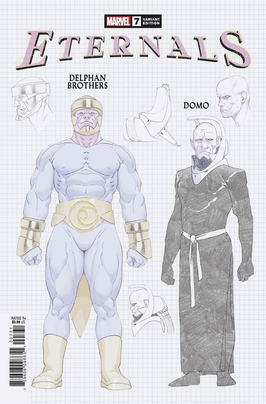 Eternals Vol 5 #7 Cover F Incentive Esad Ribic Design Variant Cover