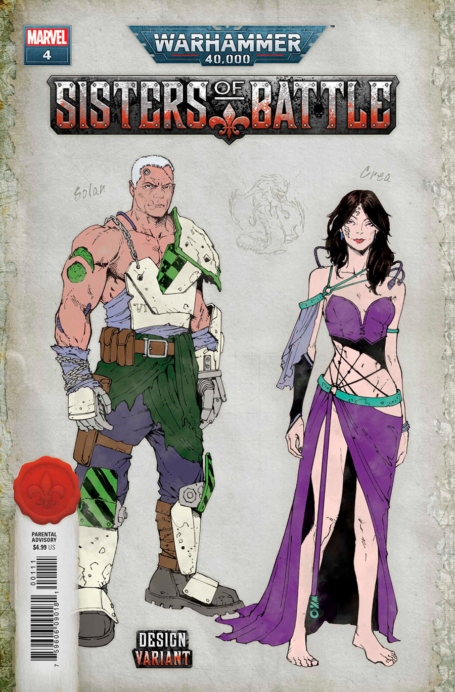 Warhammer 40000 Sisters Of Battle #4 Cover C Incentive Edgar Salazar Design Variant Cover