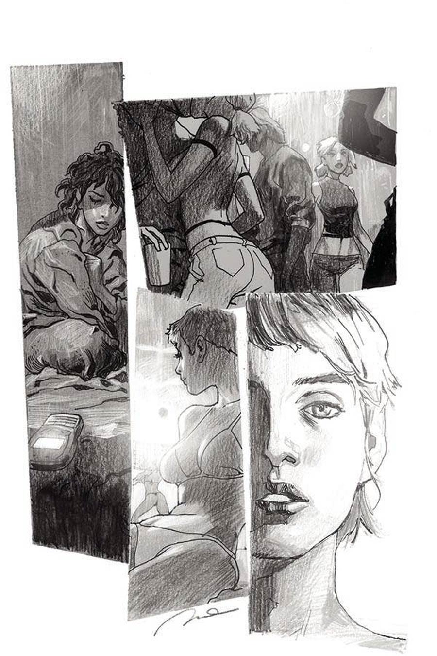 Guillem Marchs Laura And Other Stories #1 Cover G Incentive Gerald Parel Black & White Cover