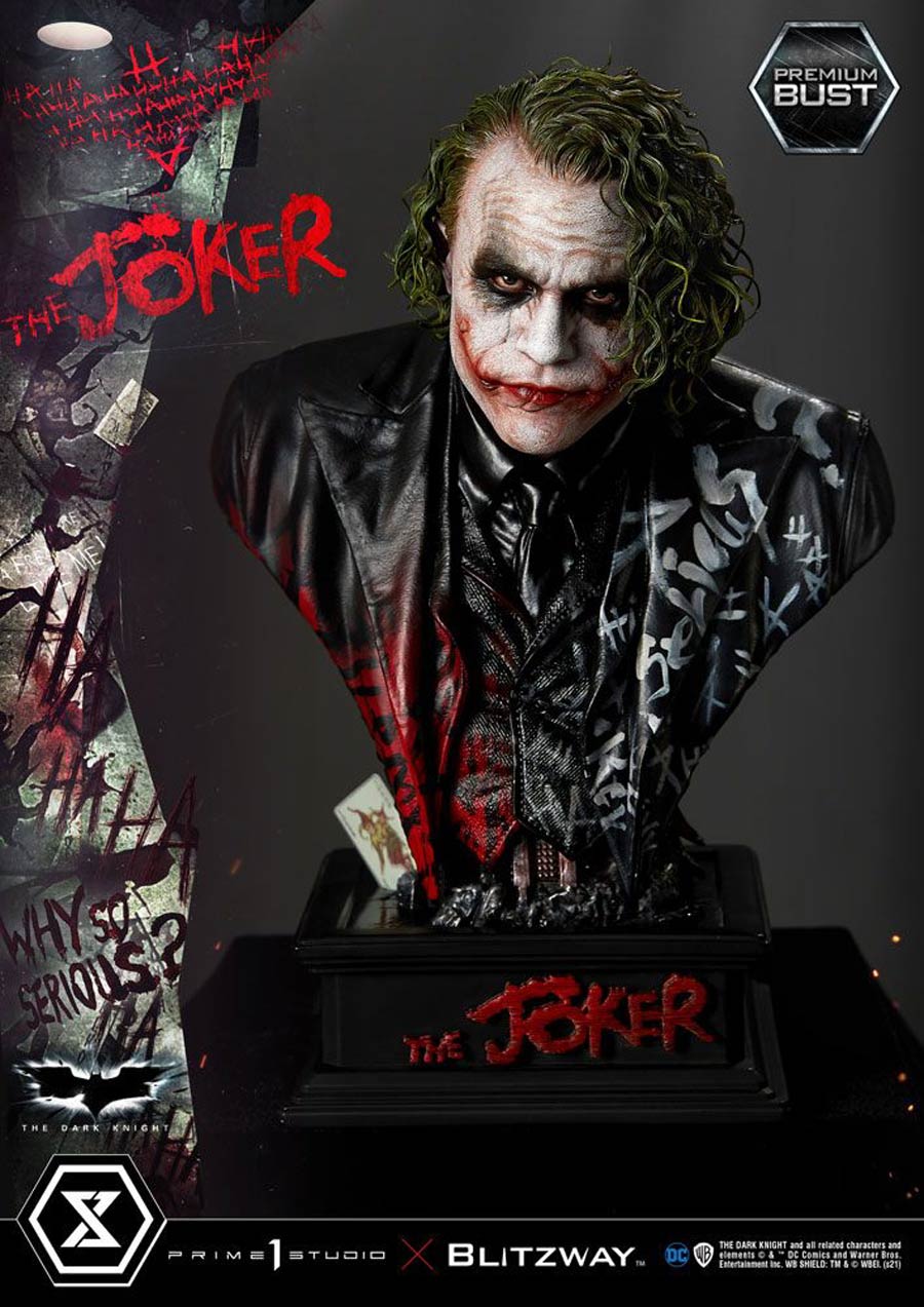 DC Comics The Dark Knight The Joker (Heath Ledger) Bust DC Comics The Dark Knight The Joker (Heath Ledger) Bust