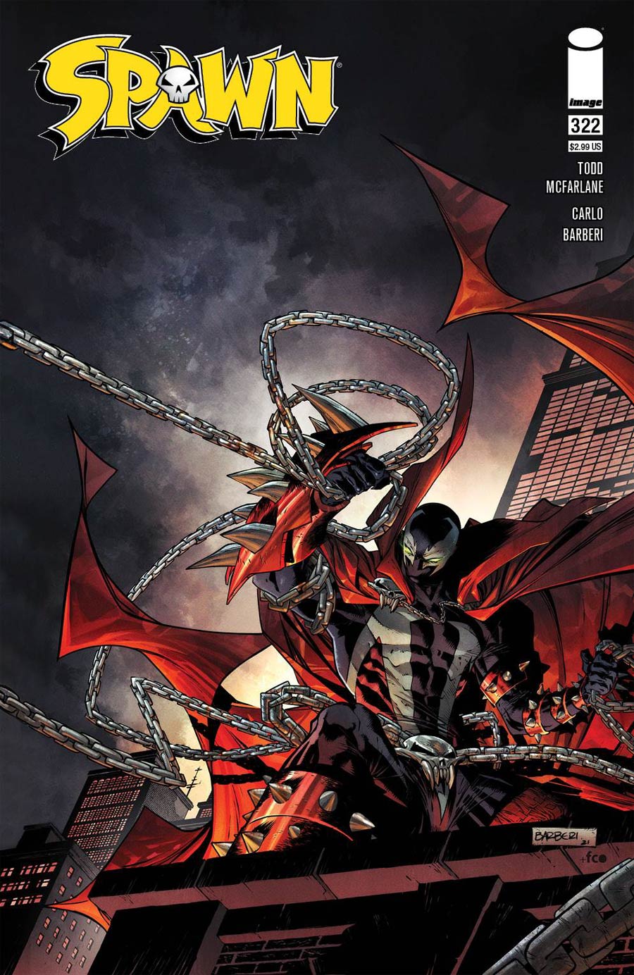 Spawn #322 Cover C Variant Carlo Barberi Cover