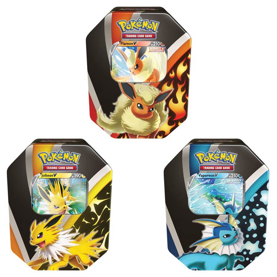 Pokemon Eevee Evolutions V Tin Display
