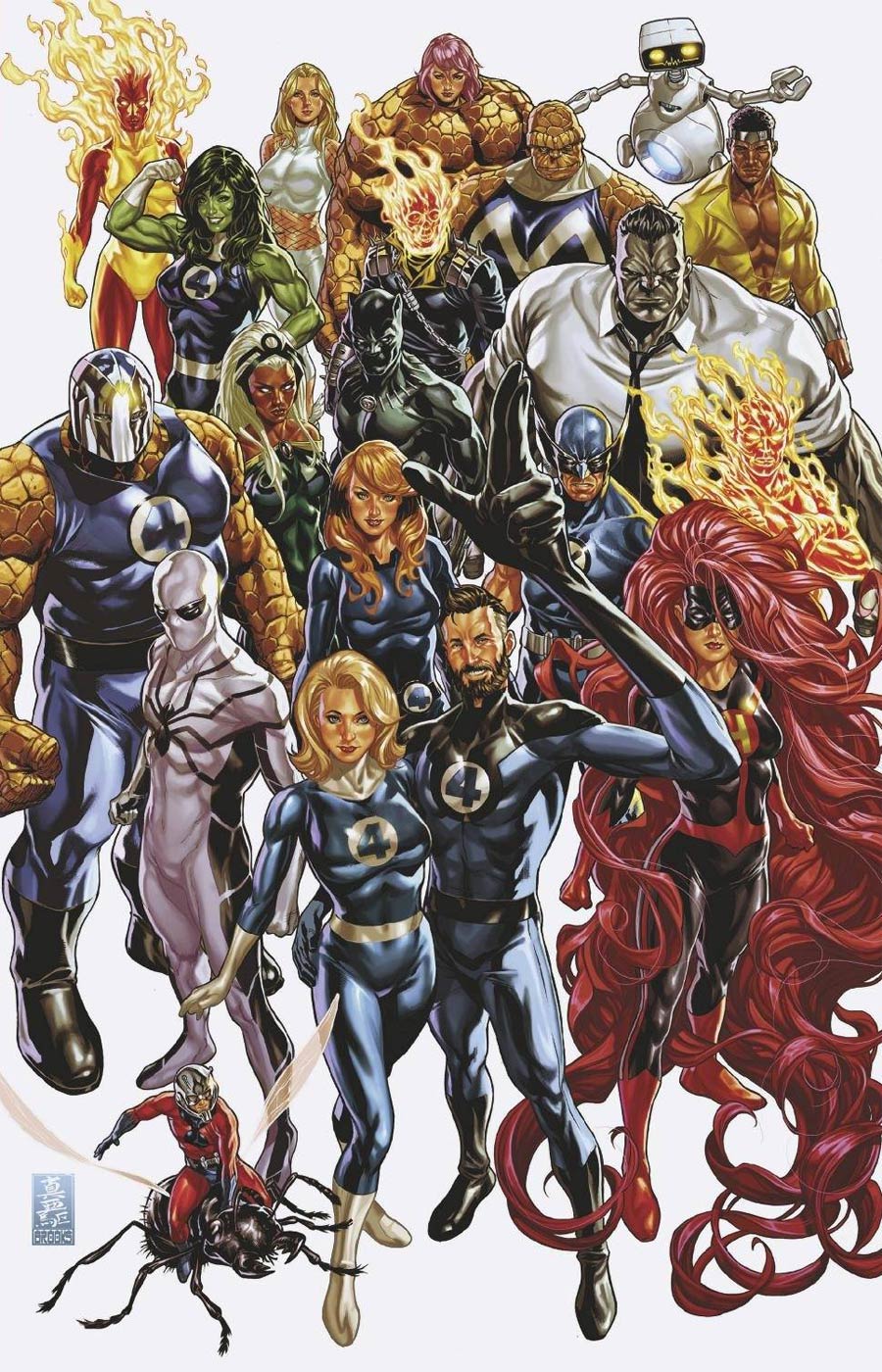 Fantastic Four Vol 6 #35 Cover H Incentive Mark Brooks Virgin Cover