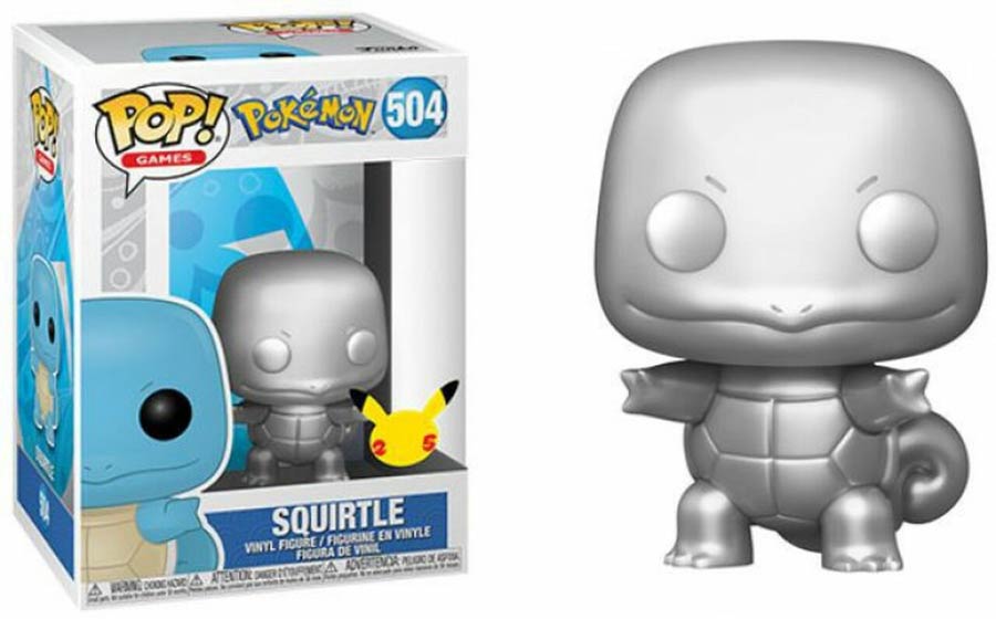 POP Games Pokemon Series 8 Squirtle (Silver) Vinyl Figure