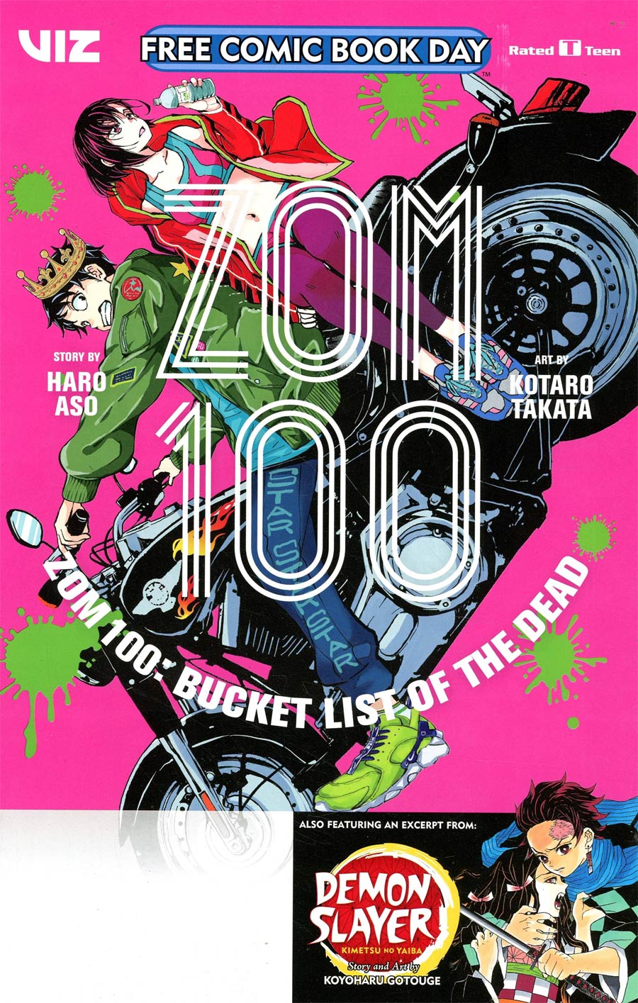 Zom 100 Bucket List Of The Dead / Demon Slayer Kimetsu No Yaiba FCBD 2021 Edition
