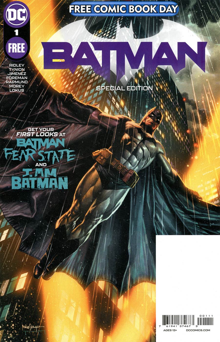 Batman Special Edition FCBD 2021 Edition Cover A Regular Mico Suayan Cover