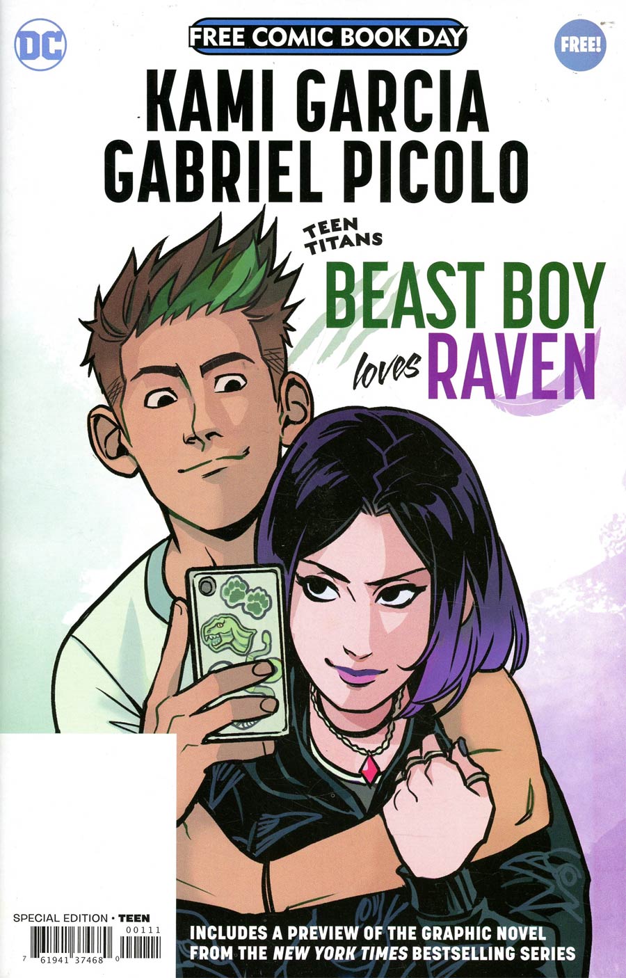 Teen Titans Beast Boy Loves Raven Special Edition FCBD 2021 Edition