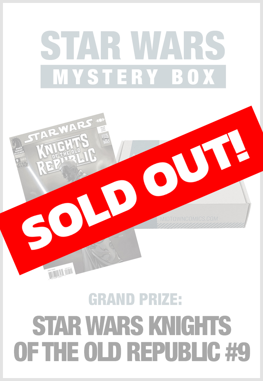 SOLD OUT - Midtown Comics Mystery Box - Star Wars (Purchase for a chance to win Star Wars Knights of the Old Republic #9)