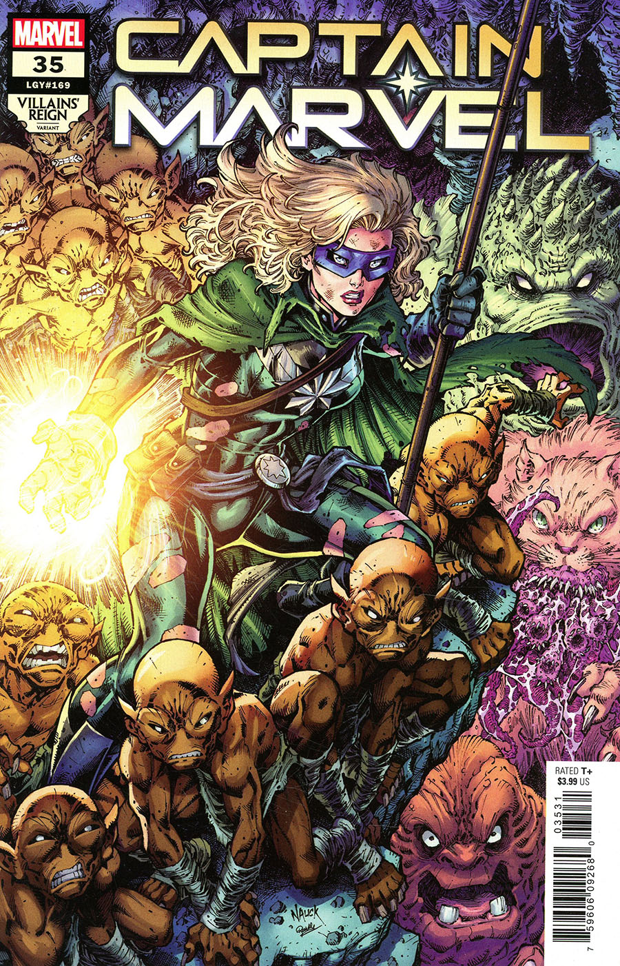 Captain Marvel Vol 9 #35 Cover B Variant Todd Nauck Villains Reign Cover