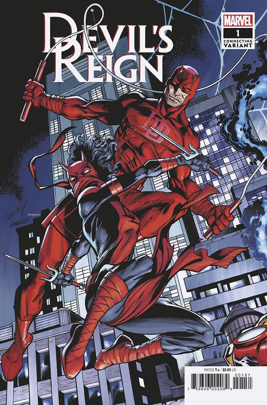Devils Reign #1 Cover B Variant Mark Bagley Connecting Cover