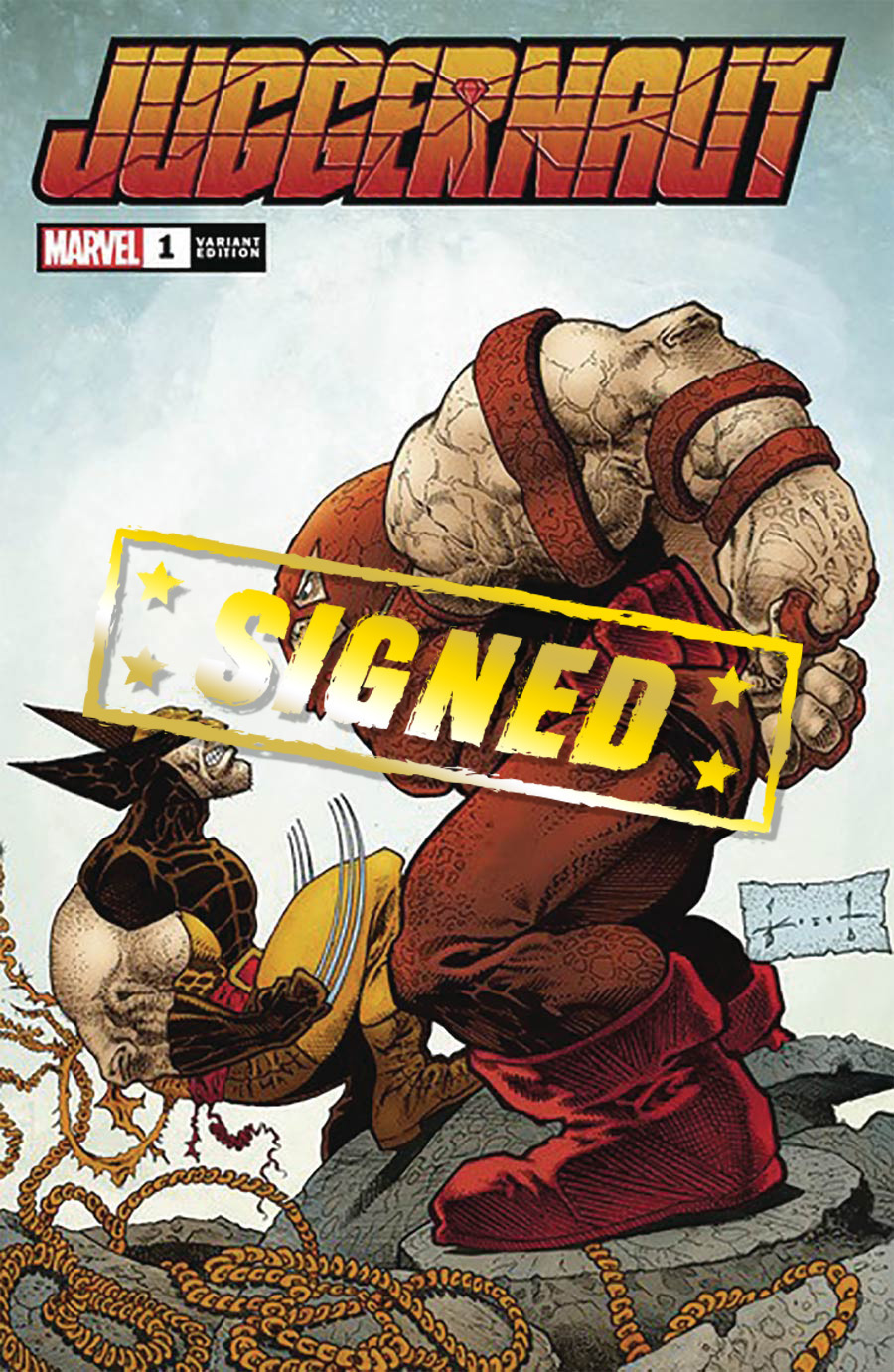 Juggernaut #1 Cover H Clover Press Exclusive Sam Kieth Variant Cover Signed By Sam Kieth