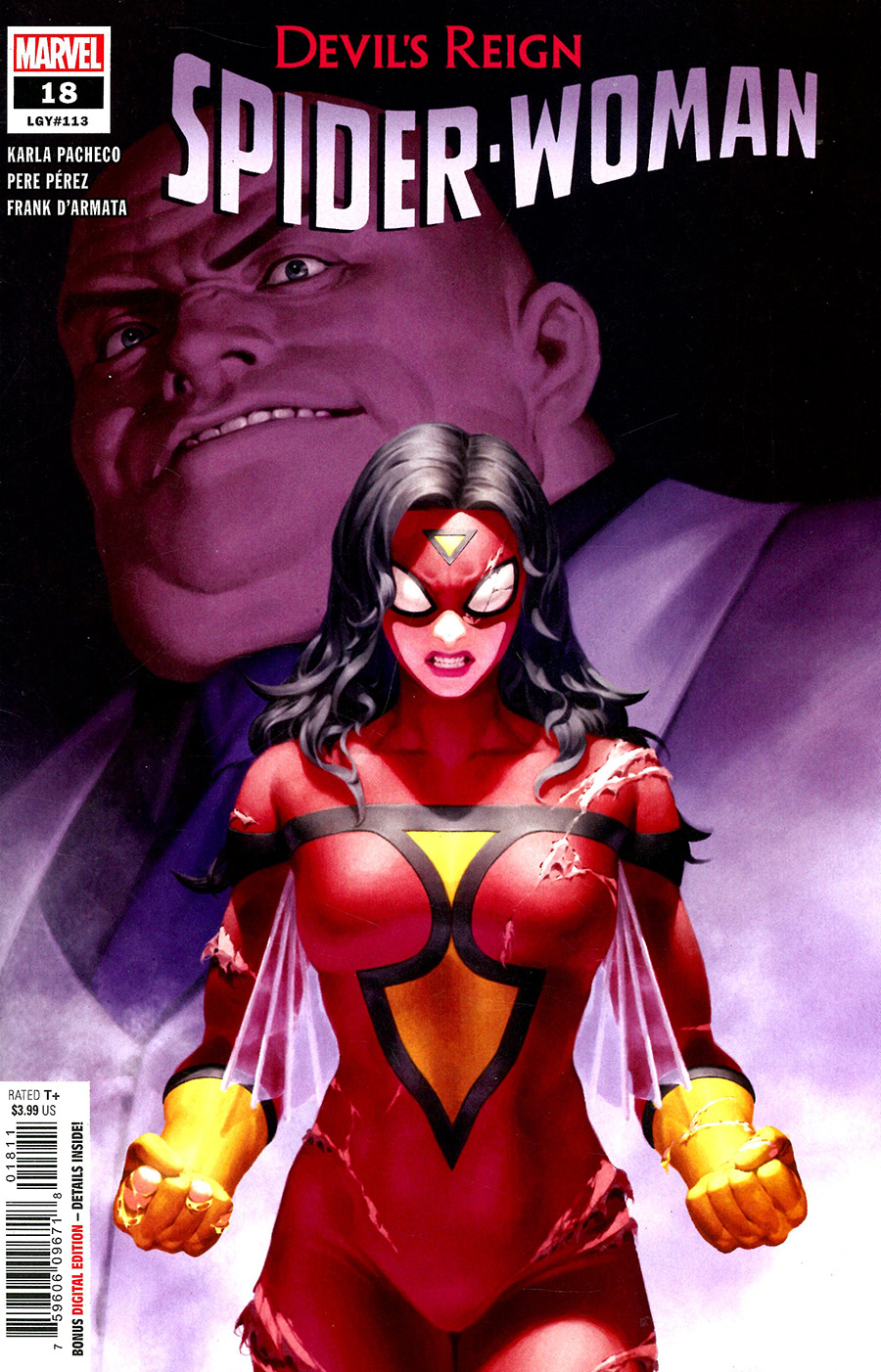 Spider-Woman Vol 7 #18 Cover A Regular Junggeun Yoon Cover (Devils Reign Tie-In)