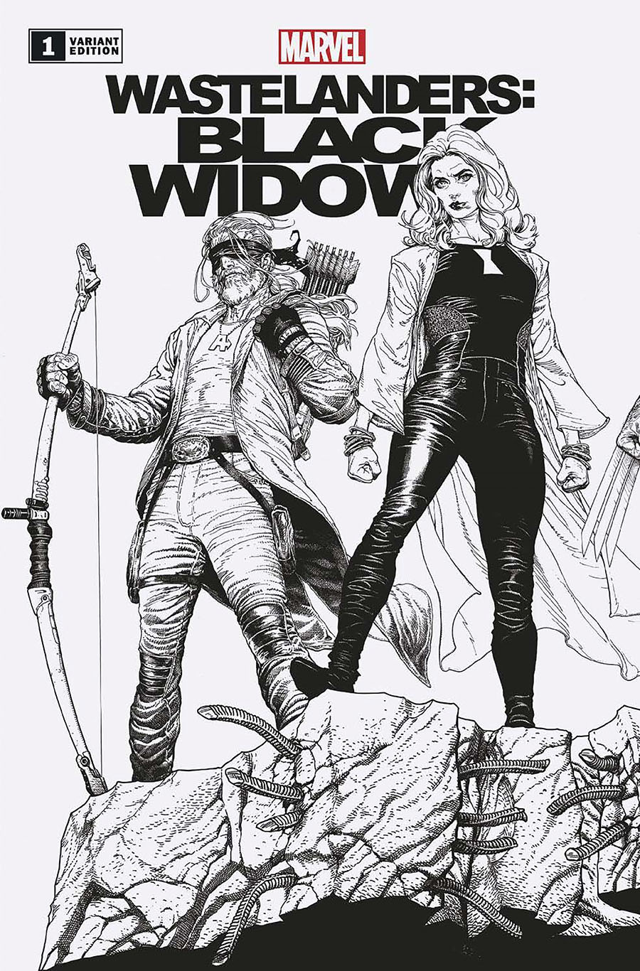 Wastelanders Black Widow #1 (One Shot) Cover B Variant Steve McNiven Podcast Connecting Cover