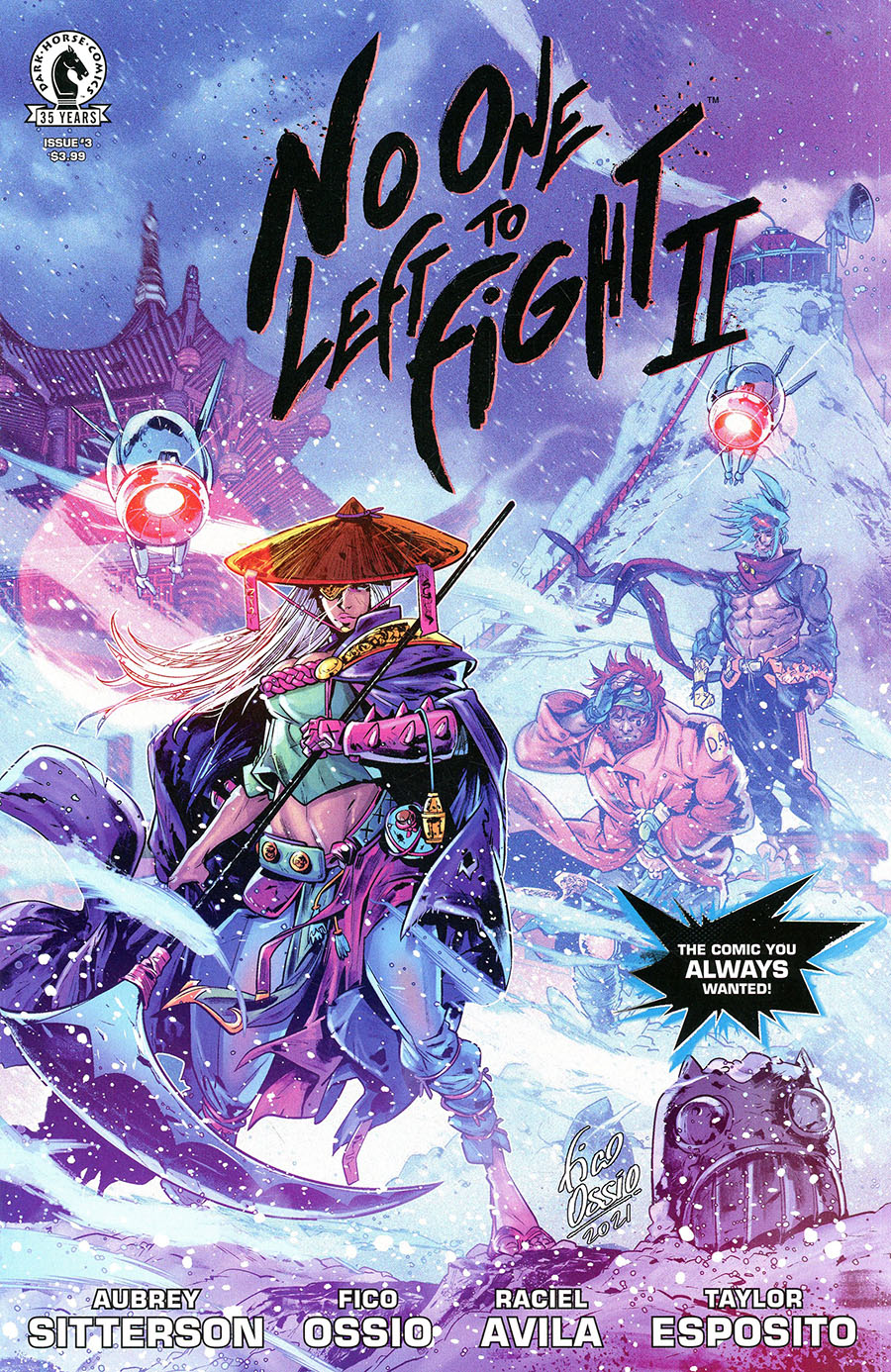 No One Left To Fight II #3 Cover A Regular Fico Ossio Cover