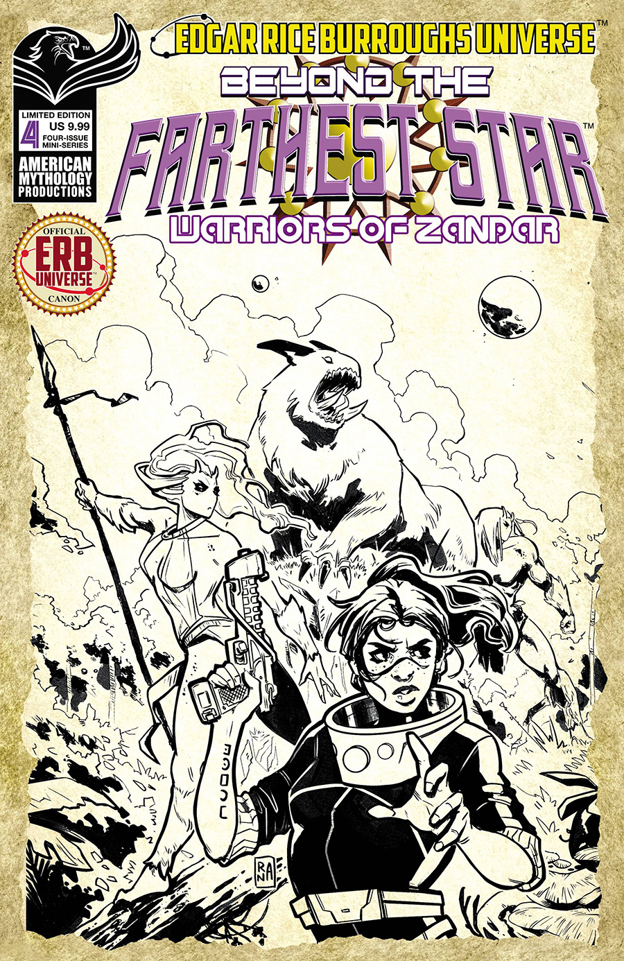 Beyond The Farthest Star Warriors Of Zandar #4 Cover B Limited Edition Alessandro Ranaldi Variant Cover