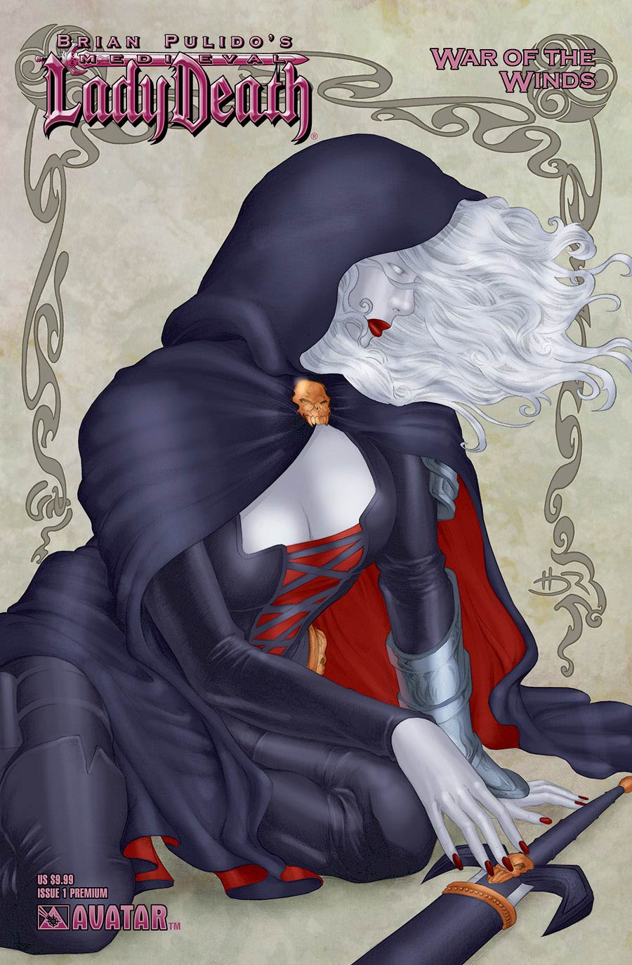 Medieval Lady Death War Of The Winds Premium Cover Bag