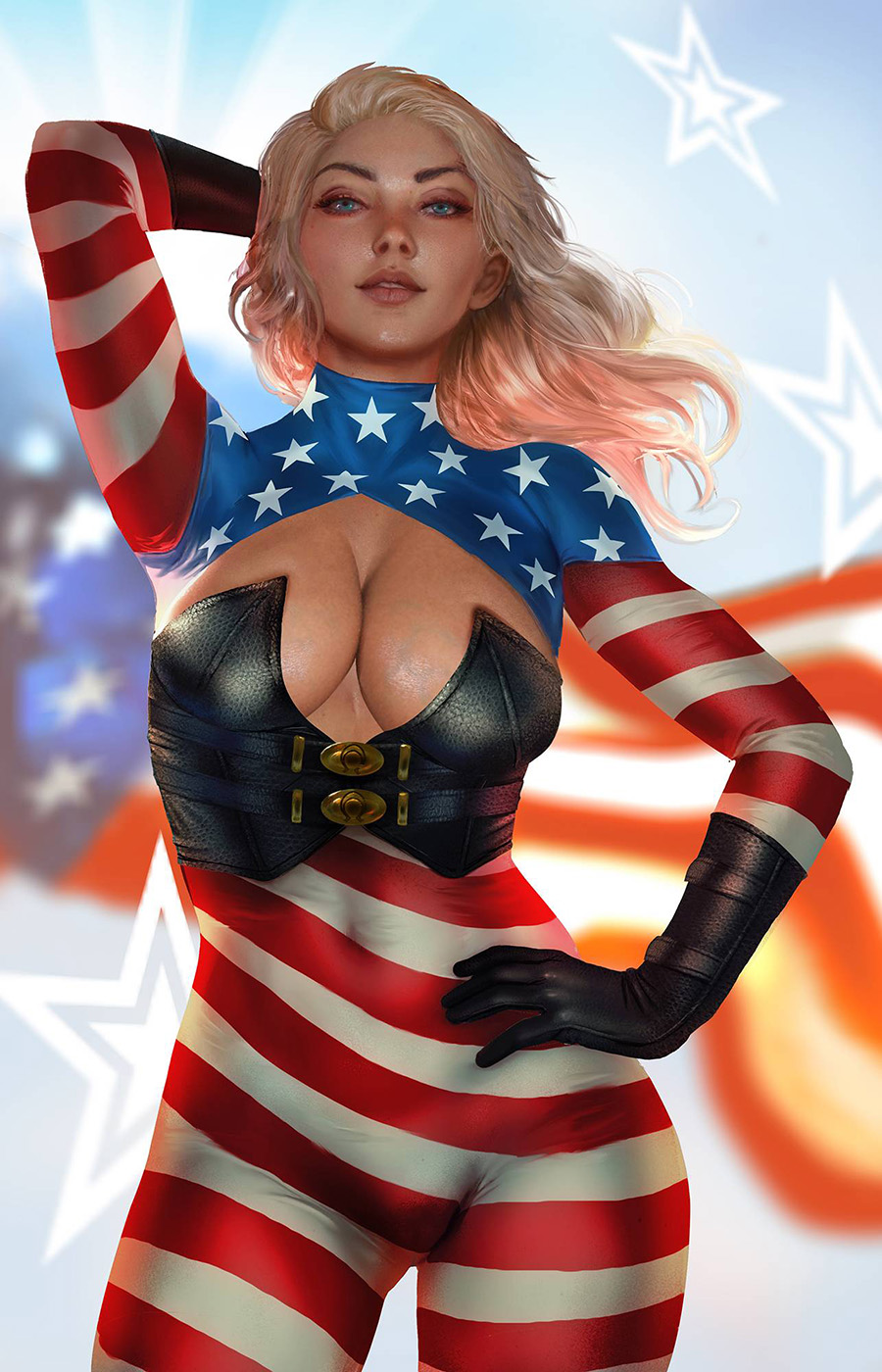 Patriotika United #3 Cover B Variant Shikarii Virgin Cover