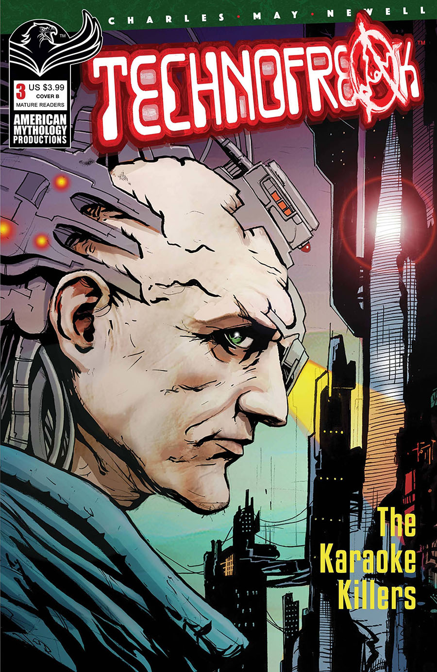 Technofreak #3 Cover B Variant Tom Newell & John Charles Cover