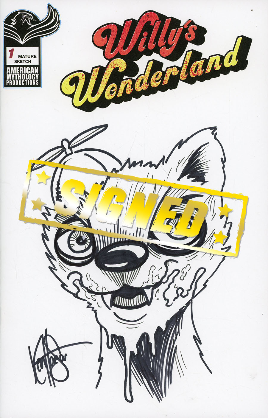 Willys Wonderland Prequel #1 Cover F Buz Hasson Or Ken Haeser Hand-Drawn Sketch Cover (Filled Randomly)