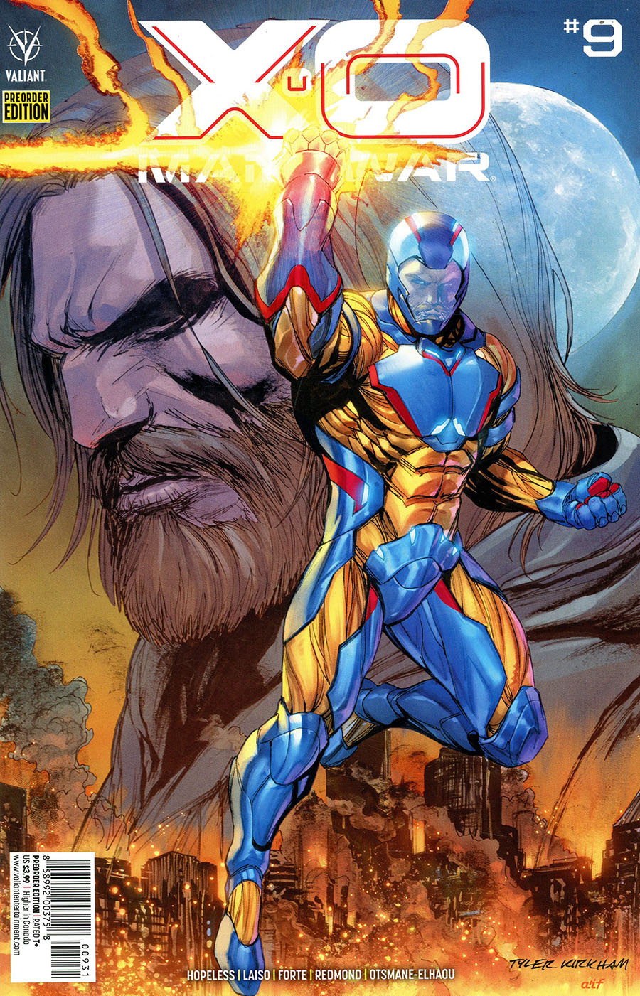 X-O Manowar Vol 5 #9 Cover C Variant Tyler Kirkham & Arif Prianto Pre-Order Edition