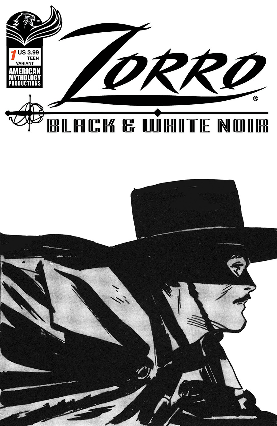 Zorro Black & White Noir #1 Cover B Variant Alex Toth Cover