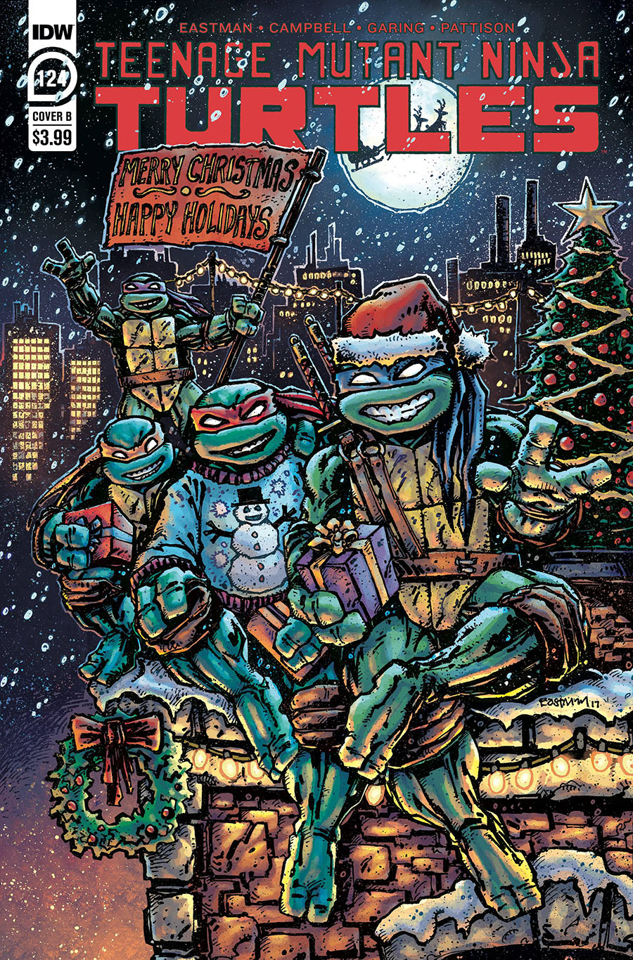 Teenage Mutant Ninja Turtles Vol 5 #124 Cover B Variant Kevin Eastman Cover