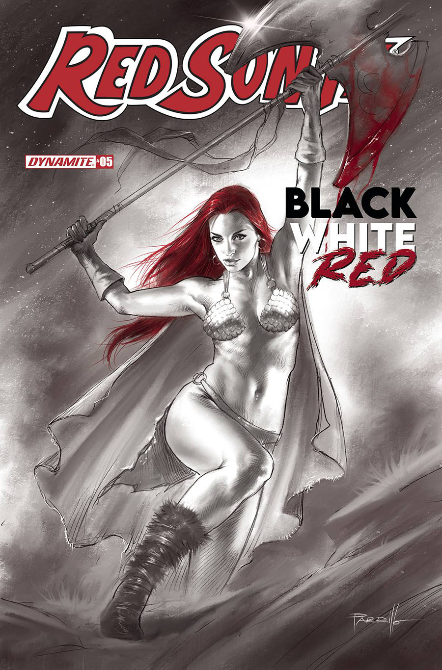 Red Sonja Black White Red #5 Cover A Regular Lucio Parrillo Cover