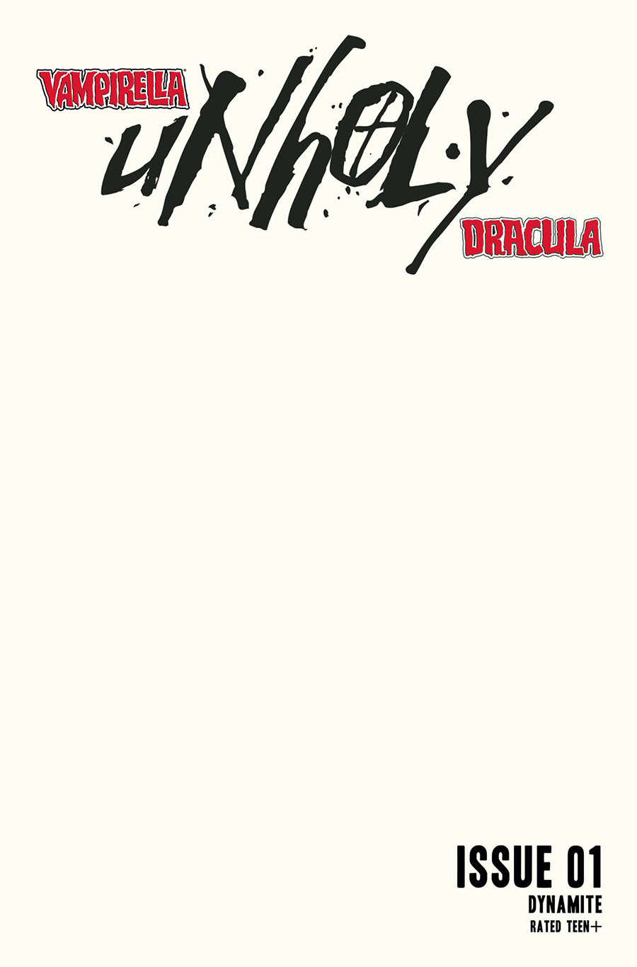 Vampirella Dracula Unholy #1 Cover G Variant Blank Authentix Cover