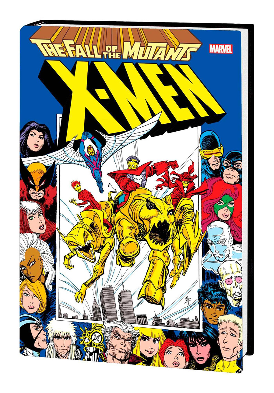 X-Men Fall Of The Mutants Omnibus HC Direct Market Bret Blevins Variant Cover
