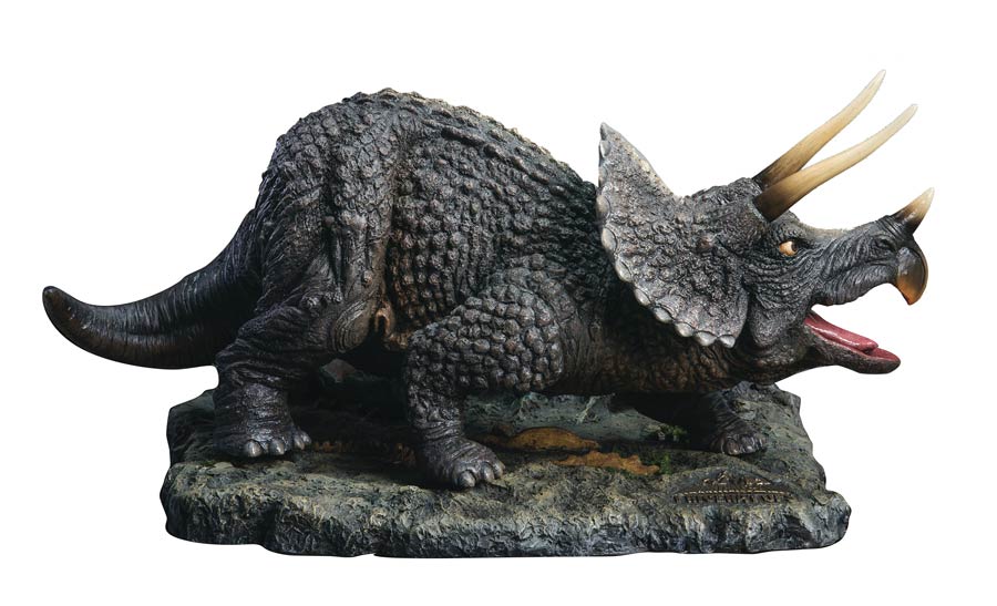 One Million Years BC Triceratops Polyresin Statue