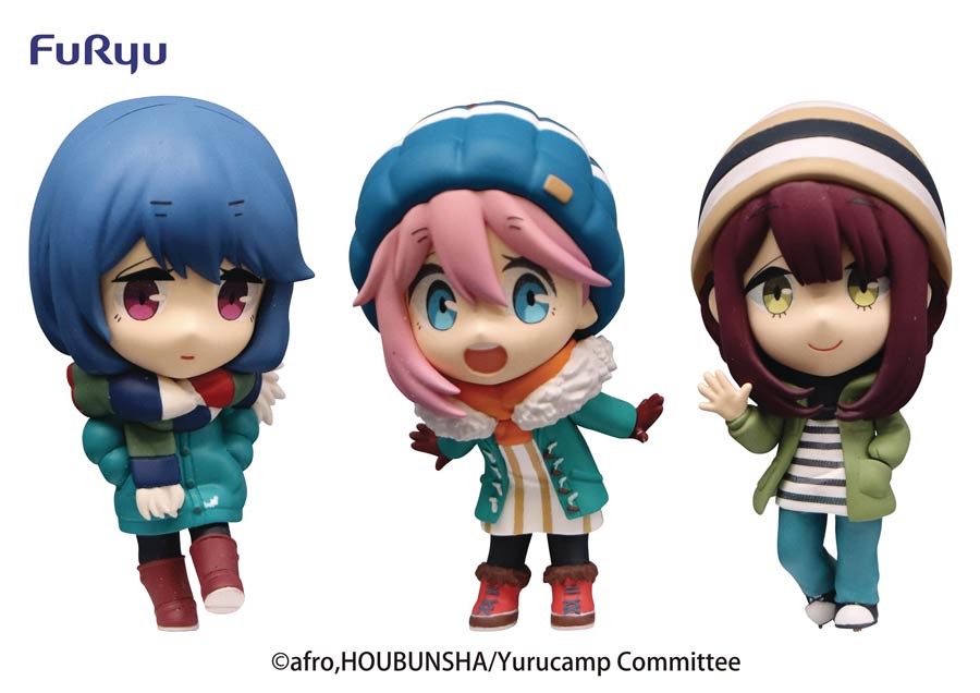 Laid-Back Camp Season 2 Chobirume 3-Piece PVC Figure Set