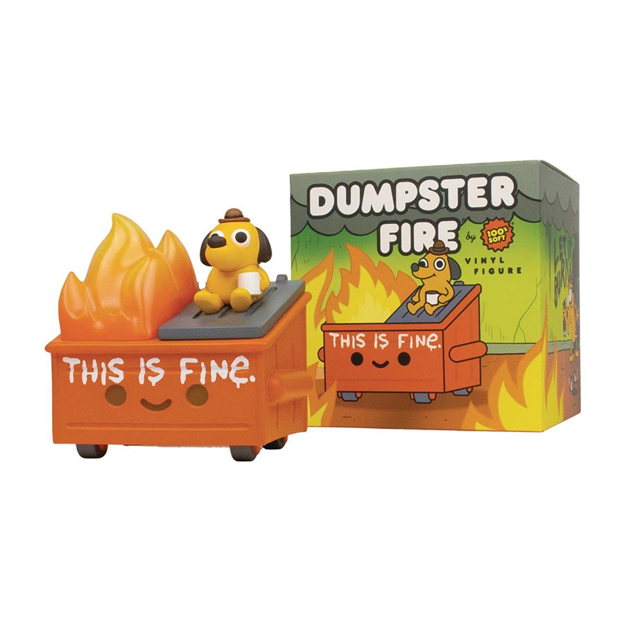 lil dumpster fire this is fine vinyl figure