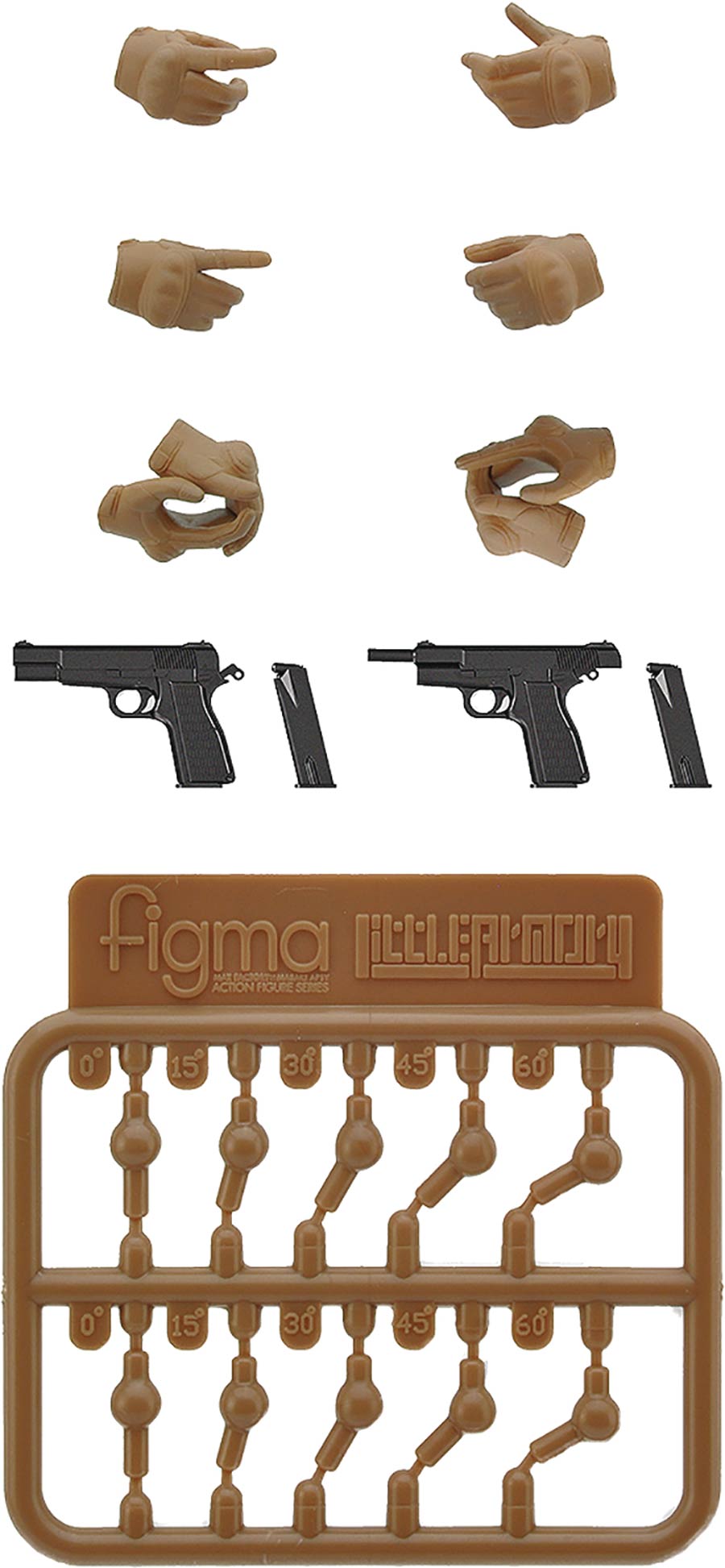 Little Armory LAOP07 Figma Tactical Gloves 2 - Tan Set