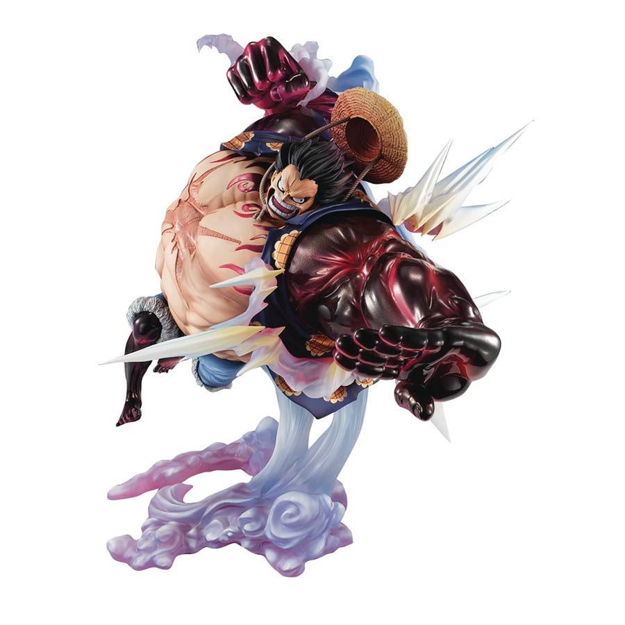 One Piece Portrait Of Pirates SA-MAX Luffy Gear Four Boundman Version 2 Figure