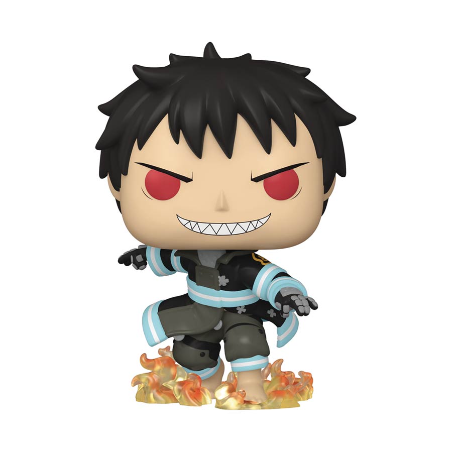 POP Animation Fire Force Shinra With Fire Vinyl Figure