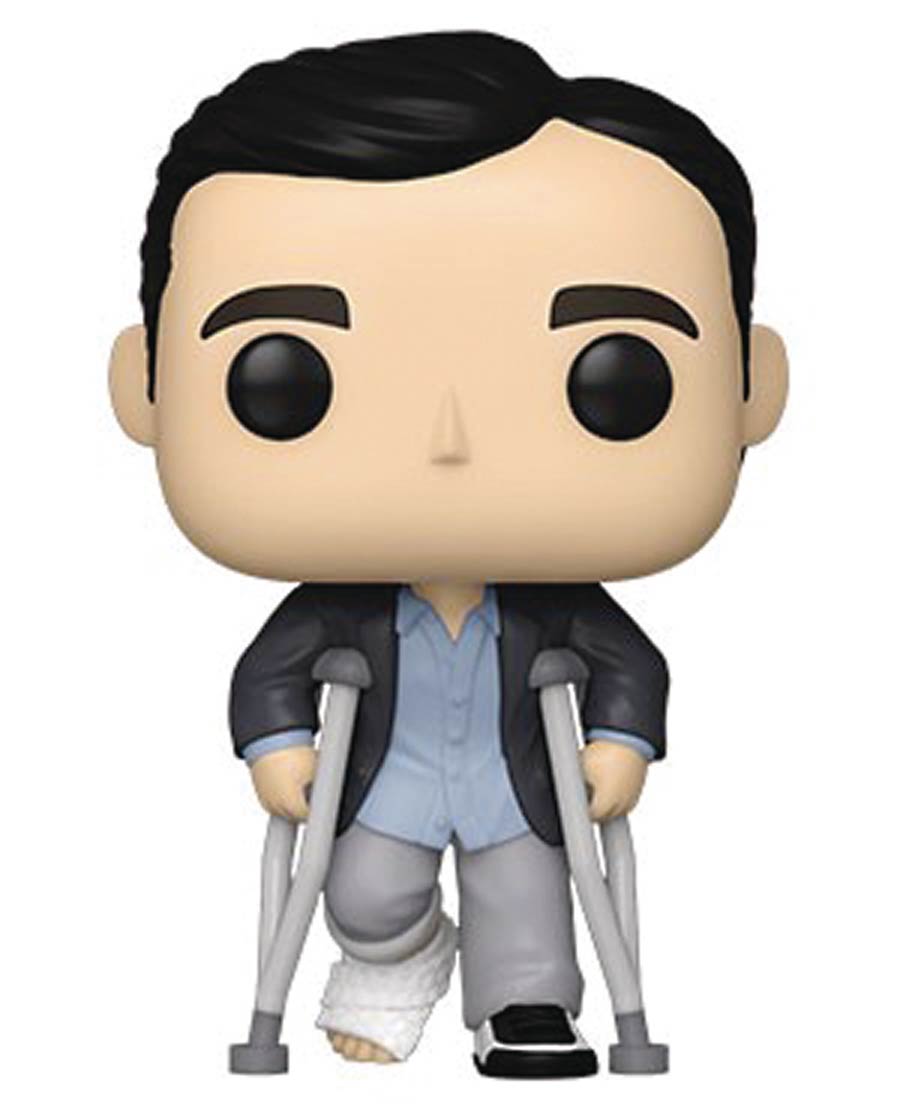 POP Television Office Michael Standing With Crutches Vinyl Figure