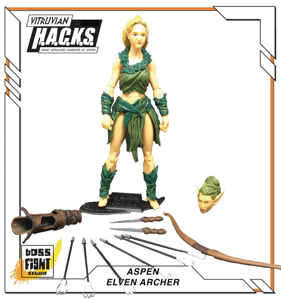 Vitruvian H.A.C.K.S. Aspen Elven Archer Action Figure