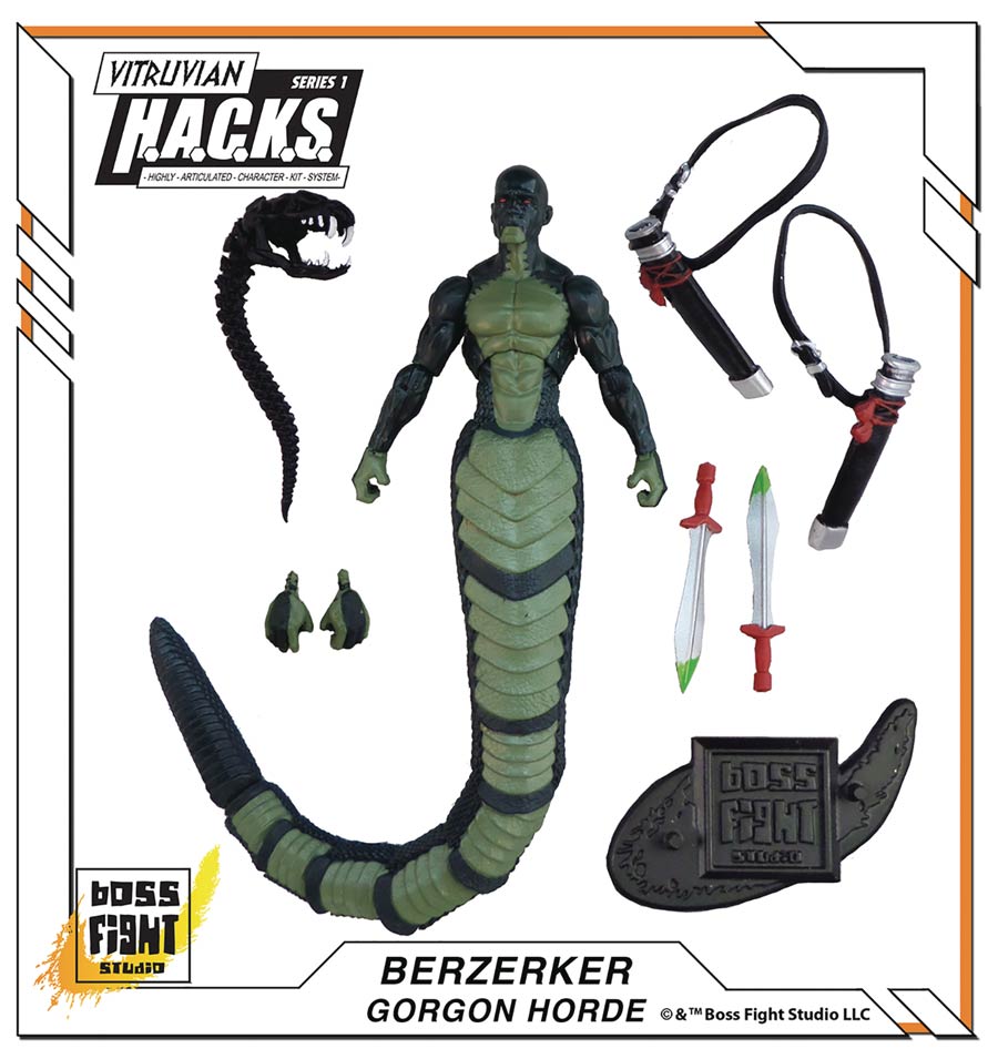 Vitruvian H.A.C.K.S. Ancient Greek Action Figure - Berzerker