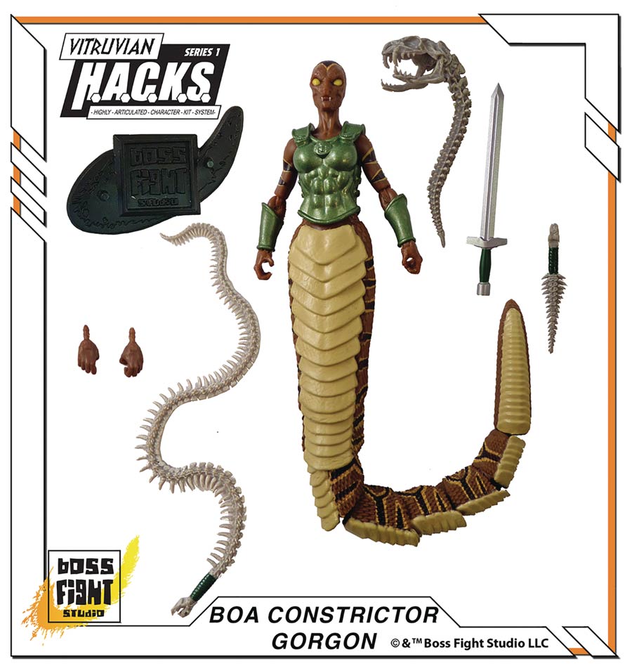 Vitruvian H.A.C.K.S. Ancient Greek Action Figure - Boa Gorgon