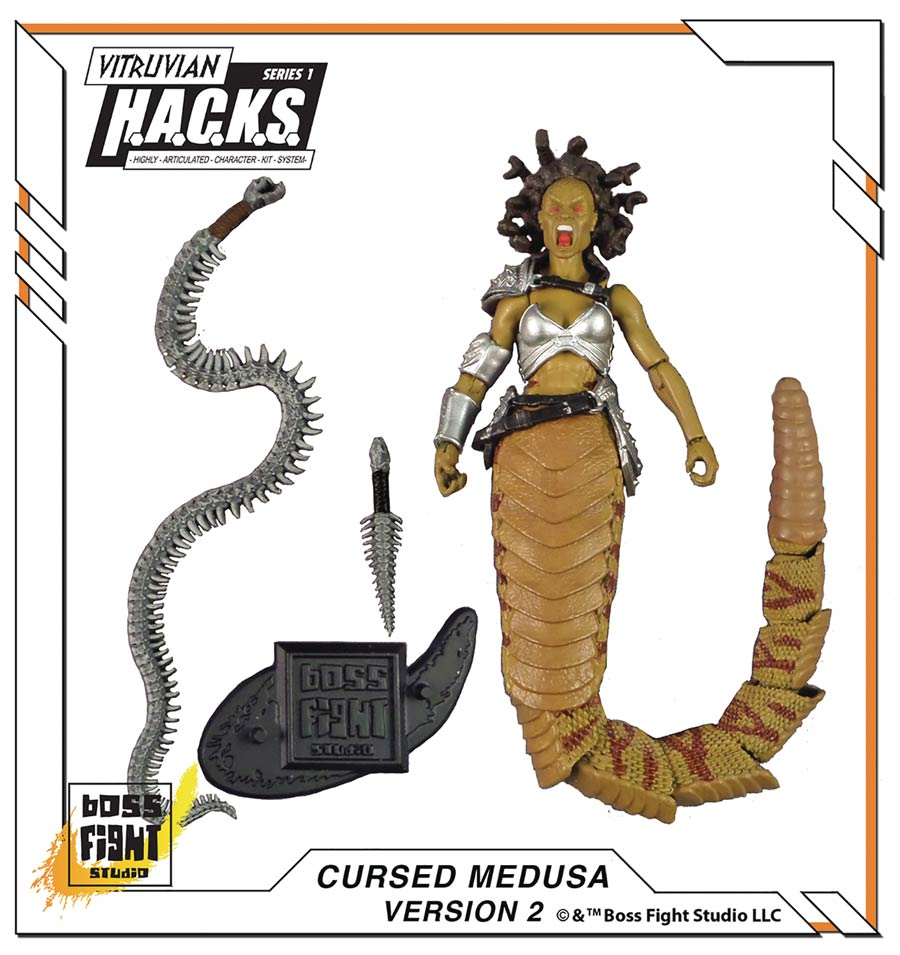 Vitruvian H.A.C.K.S. Ancient Greek Action Figure - Darsalk Cursed Medusa