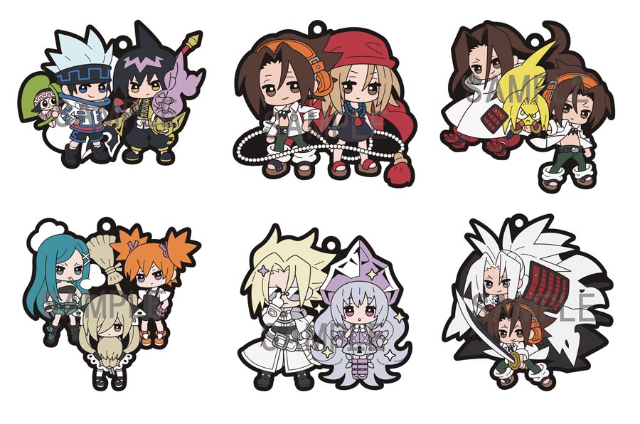 Shaman King Rubber Mascot Buddy Collection 6-Piece Display